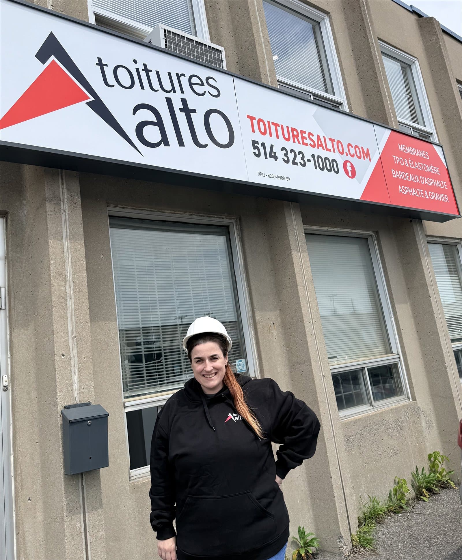 Audrey Parent, propriétaire de Toitures Alto